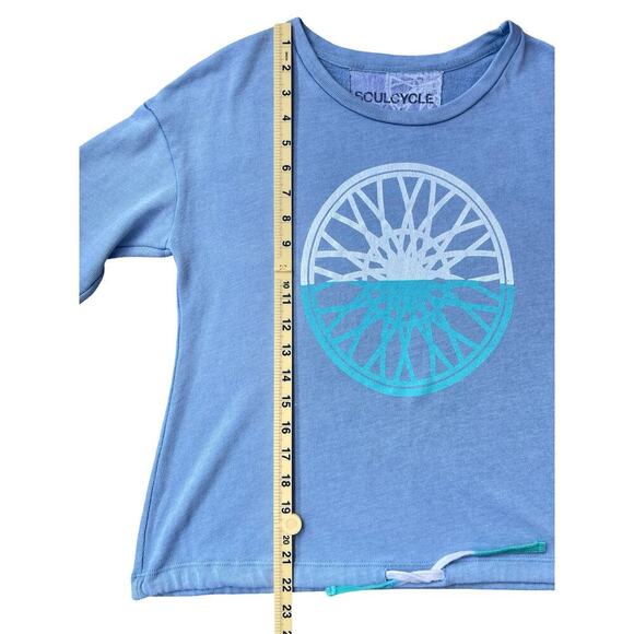 Soul Cycle Long Sleeve Graphic SOULHAMPTON Drawstring Pullover Tee - Size Small - Picture 11 of 13